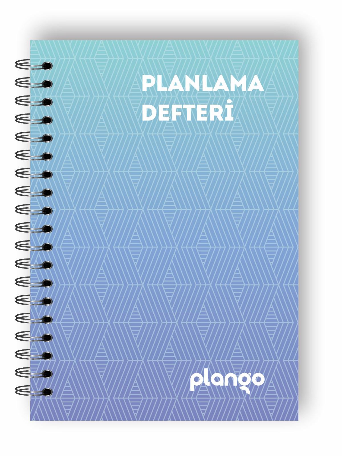 Mavi Çizgiler Günlük Planlayıcı Defter Daily Planner Ders Çalışma