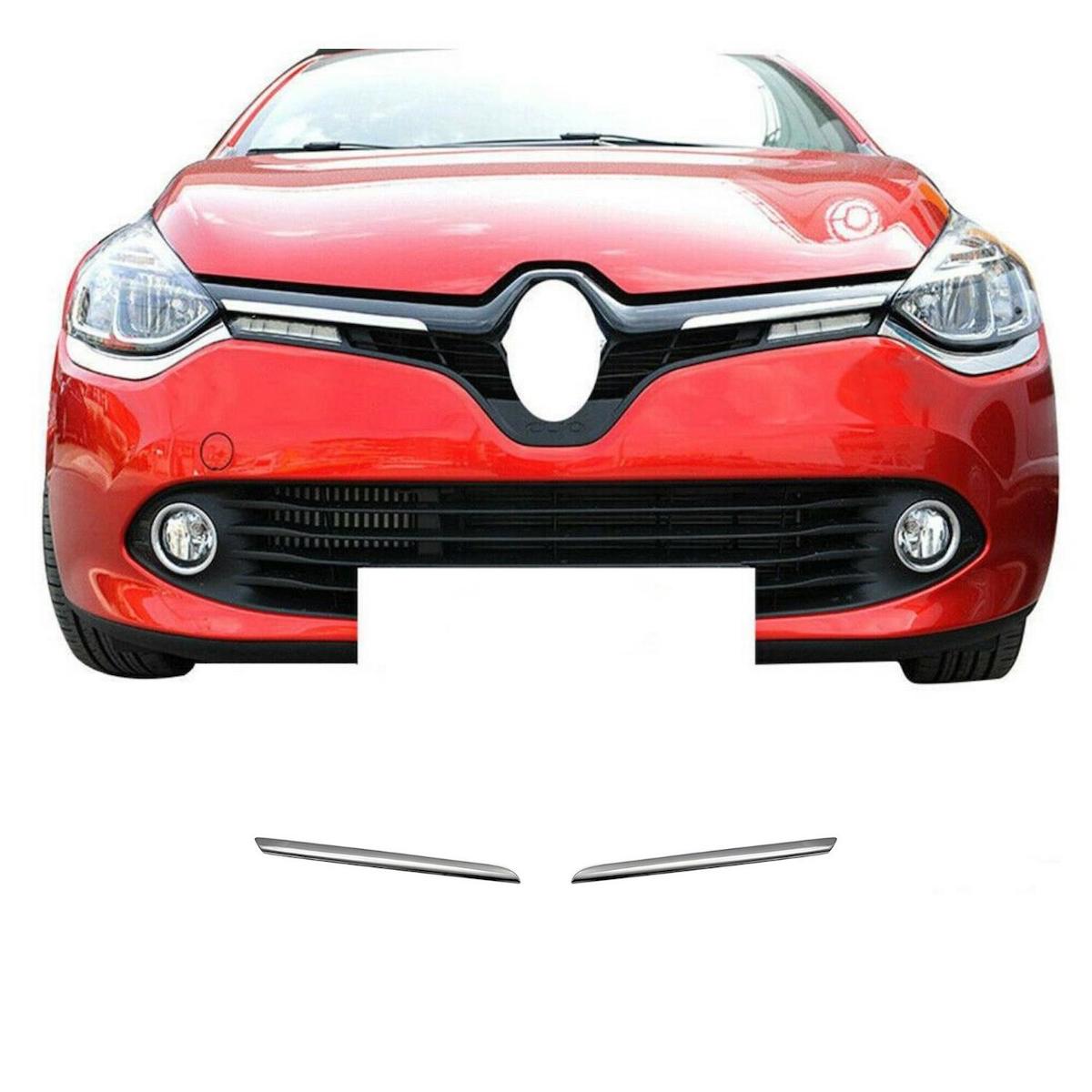 Renault Clio 4 Sport Tourer Krom Ön Panjur 2prç Paslanmaz Çelik