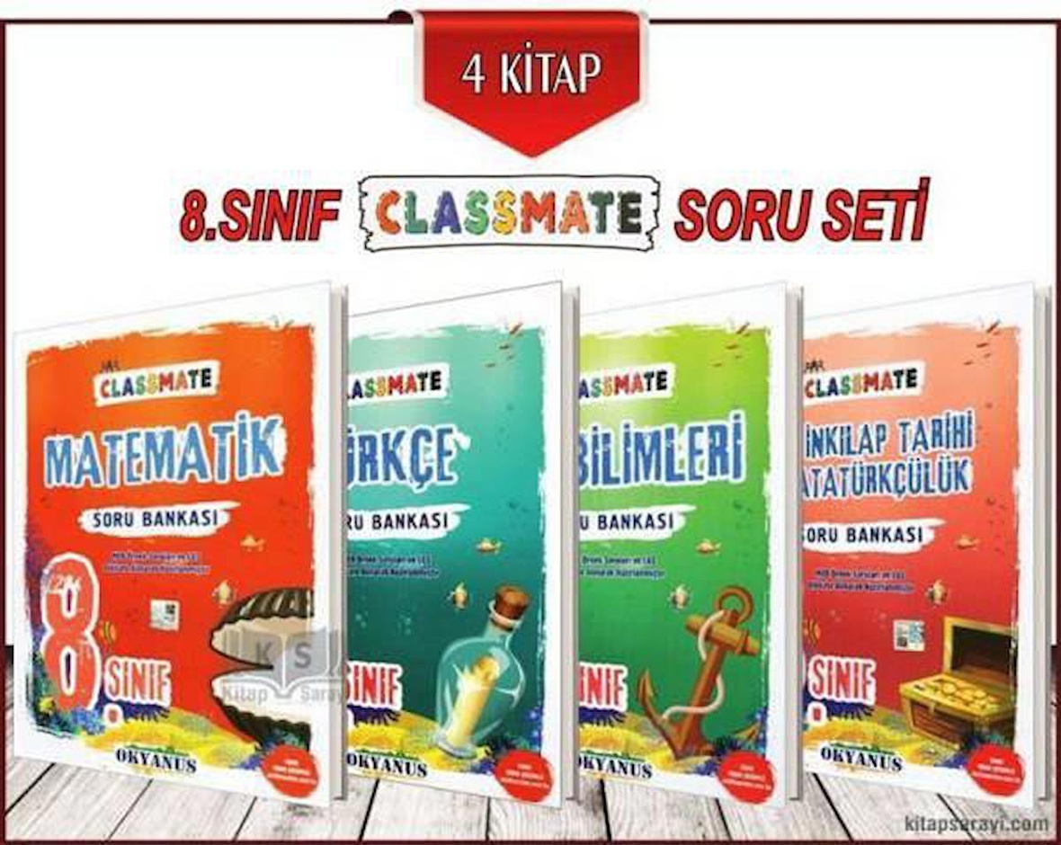 8 Sınıf Classmate Soru Bankası Seti 4 Kitap Okyanus Fiyatları ve