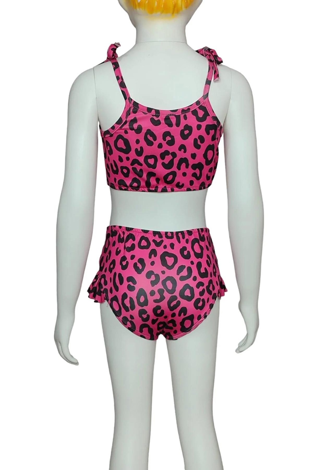K Z Ocuk Leopar Bask L Plaj Antal Bikini Tak M Fiyatlar Ve