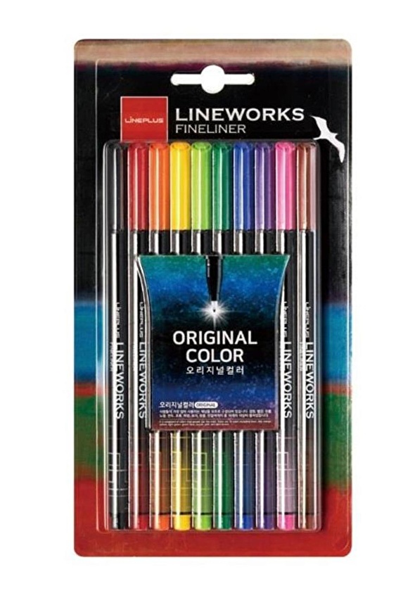 Lineworks Fineliner Renk Kalem Seti Mm Paket Renk Ke E U Lu