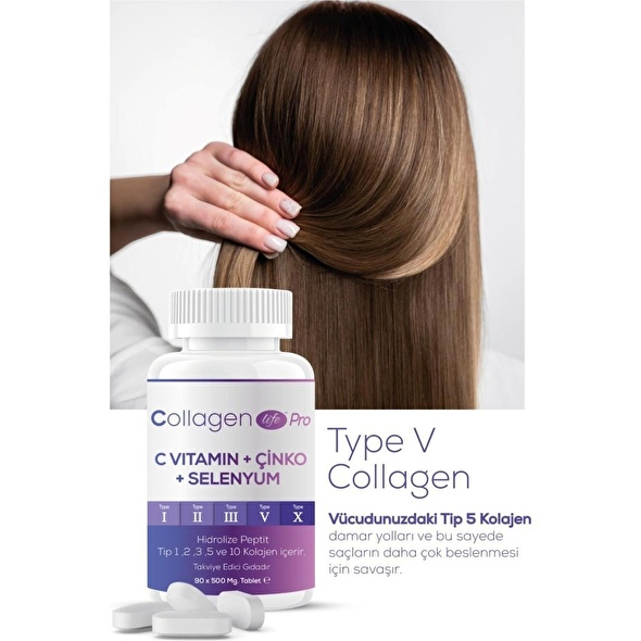 Collagen Life Pro 5 Tip Kolajen Tip 1 Tip 2 Tip 3 Tip 5 Tip 10 90