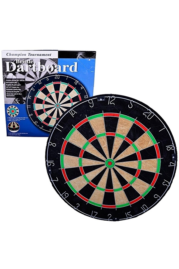 Avessa Domuz Kılı Dart Tahtası Profesyonel Dart Seti 6 Adet Ok Dart 200