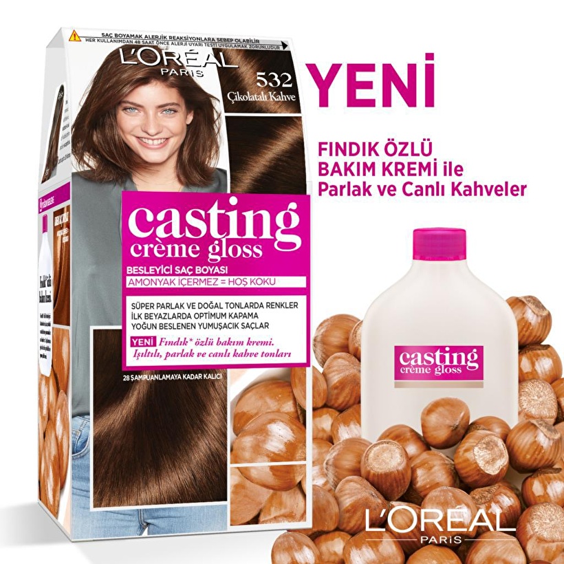 L Oréal Paris Casting Crème Gloss Saç Boyası 532 Çikolatalı Kahve