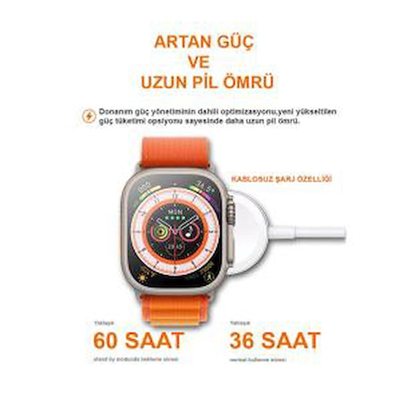 Ultra Ak Ll Saat Yeni Nesil Smart Watch In Mm T M Telefonlarla