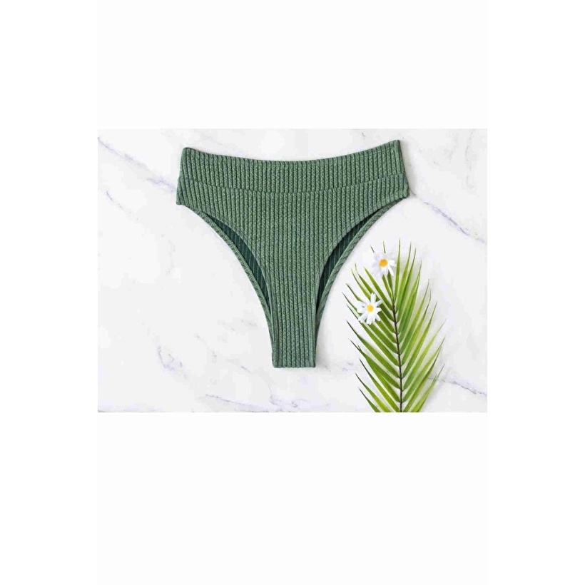 Angelsin Özel Kumaş Yüksel Bel Bikini Altı Yeşil Fiyatları ve Modelleri