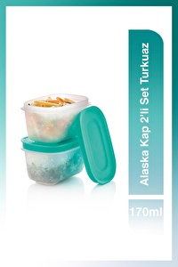 Alaska Kap 2'li Set 170 ml Turkuaz