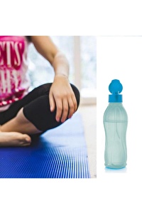 TUPPERWARE 750 ML MAVİ KOLAY KAPAK SU ŞİŞESİ