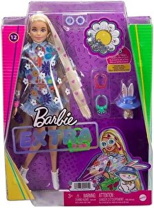Barbie Extra Bebek Çiçek Desenli Elbise HDJ45 Lisanslı Ürün