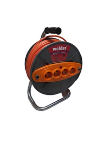 Welder 4lü Grup Makaralı Uzatma Kablo 3x1.5 35mt