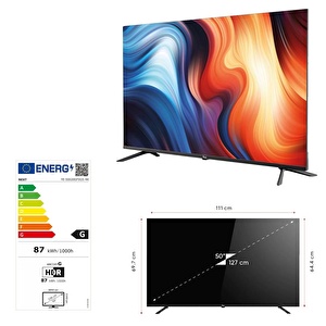 TELEVİZYON LED TV 50 (127CM) GOOGLE ANDROID TV UHD 4K UYDULU NEXT YE-50020GFSG5-4K