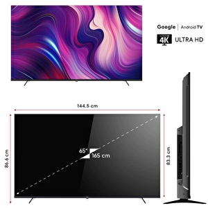 TELEVİZYON LED TV 65 (165CM) GOOGLE ANDROID TV UHD 4K UYDULU NEXT YE-65020GFSG5-4K