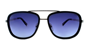 HERMOSSA  1054 C1 58  Unisex SİYAH Köşeli Çerçeve Güneş Gözlüğü