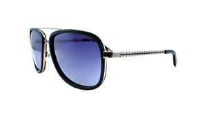 HERMOSSA  1054 C1 58  Unisex SİYAH Köşeli Çerçeve Güneş Gözlüğü