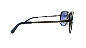 HERMOSSA  1054 C1 58  Unisex SİYAH Köşeli Çerçeve Güneş Gözlüğü