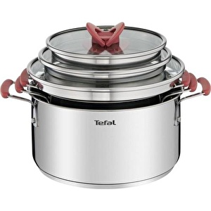 Tefal Optispace Çelik Tencere Seti - 6 Parça