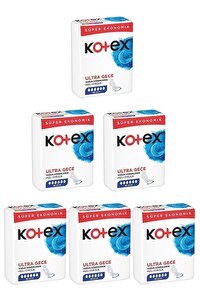 Kotex Ultra Quadro Süper Eko Gece 16 lı x 6 Adet