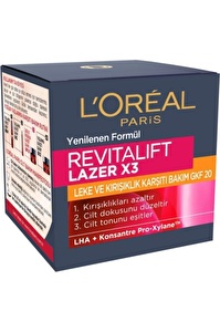 Loreal Revıtalıft Lazer X3 Leke Ve Kırışıklık Karşıtı Krem Gkf 20 50ml