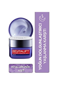 Loreal Revitalift Filler Yoğun Dolgunlaştırıcı Yaşlanma Karşıtı Gece Kremi 50ml