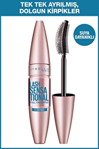 Maybelline New York Lash Sensational Yelpaze Etkili Suya Dayanıklı Siyah Waterproof Maskara