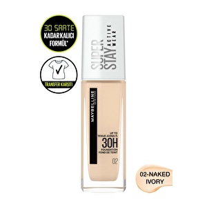 Maybelline Super Stay Active Wear Fondöten 02 Naked Ivory