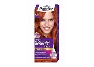 Palette Göz Alıcı Renkler Saç Boyası 7-77 Yoğun Bakır 3 Paket