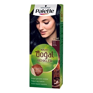 Palette Saç Boyası  1-1 Gece Mavisi Kalıcı Doğal Renkler