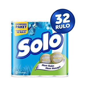 Solo Tuvalet Kağıdı 2K Akıllı Seçim 32li  x 3 Adet