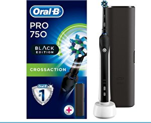 Oral-B Pro 750 Şarj Edilebilir Diş Fırçası Cross Action Siyah