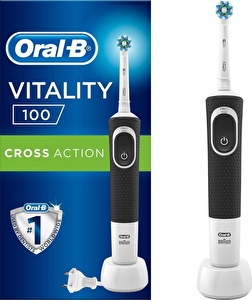 Oral-B D100 Vitality Cross Action Siyah Sarjli Dis Firçasi Siyah