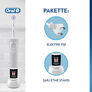 OralB D100 Şarjlı Fırça Beşiktaş Taraftar Paketi