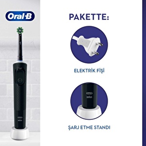 Oral-B Vitality Pro Şarjlı Diş Fırçası Siyah Protect X Clean