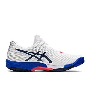 Asics Solution Speed FF 2 Beyaz/Mavi Kadın Tenis Ayakkabısı