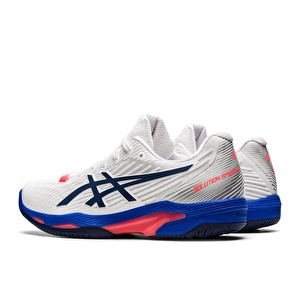 Asics Solution Speed FF 2 Beyaz/Mavi Kadın Tenis Ayakkabısı