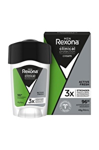 Rexona Men Deodorant Clinical Protection Active Fresh Stick 45 Ml X 2 Adet