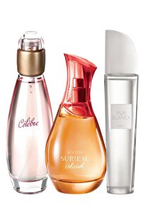 Avon Celebre Pur Blanca ve Surreal Island Kadın Parfüm Seti