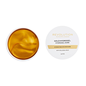 Revolution Skincare London Hidrojel, Kolodiyal %100 Vegan Gold Gözaltı Nemlendirici Maske 60 Adet