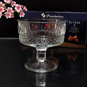 Paşabahçe  Ayaklı 2'li Elysia Dondurmalık Çerezlik Şekerlik Çok Amaçlı Sunum Kasesi