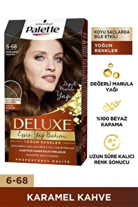 Palette Deluxe Kit Saç Boyası  6-68 Karamel Kahve