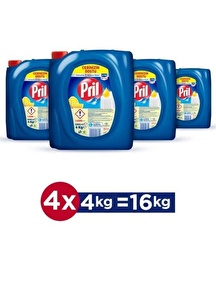 Pril Elde Yıkama Sıvı Bulaşık Deterjanı 4 X 4kg Limon (16KG)