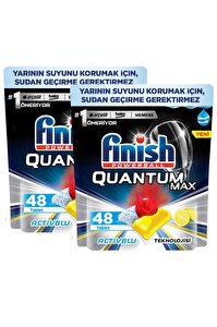 Finish Quantum Max 96 Kapsül Bulaşık Makinesi Deterjanı Limon (48x2)