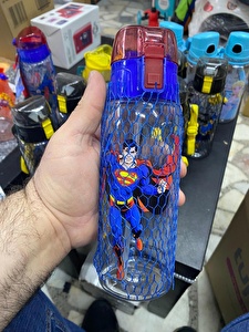 SUPERMAN SULUK MATARA SİLİKON AĞIZLIK KİLİTLİ KAPAK TUFFEX 500ML TP591.51