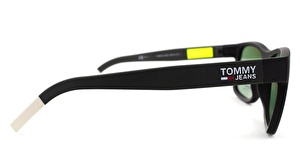 TOMMY JEANS  0001/S 3OLQT 56  Unisex SİYAH Köşeli Çerçeve Güneş Gözlüğü