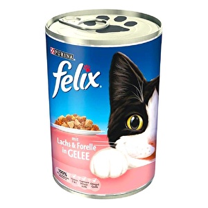 FELİX Somonlu Ve Alabalıklı Konserve Kedi Mamasi 400 Gr 
