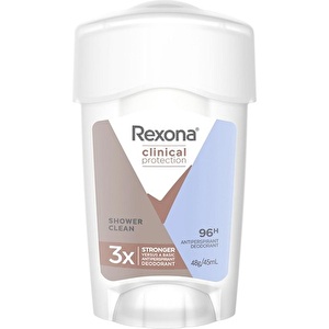 Rexona Clinical Protection Kadın Stick Deodorant Shower Clean 96 Saate Kadar Koruma 45 ml X2 Adet