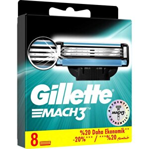 Gillette Mach3 Yedek Tıraş Bıçağı 8'li Karton Paket