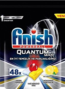 Finish Quantum Max Limonlu Bulaşık Makinesi Tableti 48 li x 3 Adet