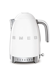 SMEG 50'S Style Retro Beyaz Isı Ayarlı Kettle