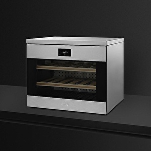SMEG Çelik Şarap Soğutucu Classic Şarap Dolabı