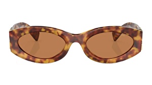 MIU MIU  11WS 4BW-2Z1 54  Kadın KAHVE Oval Çerçeve Güneş Gözlüğü